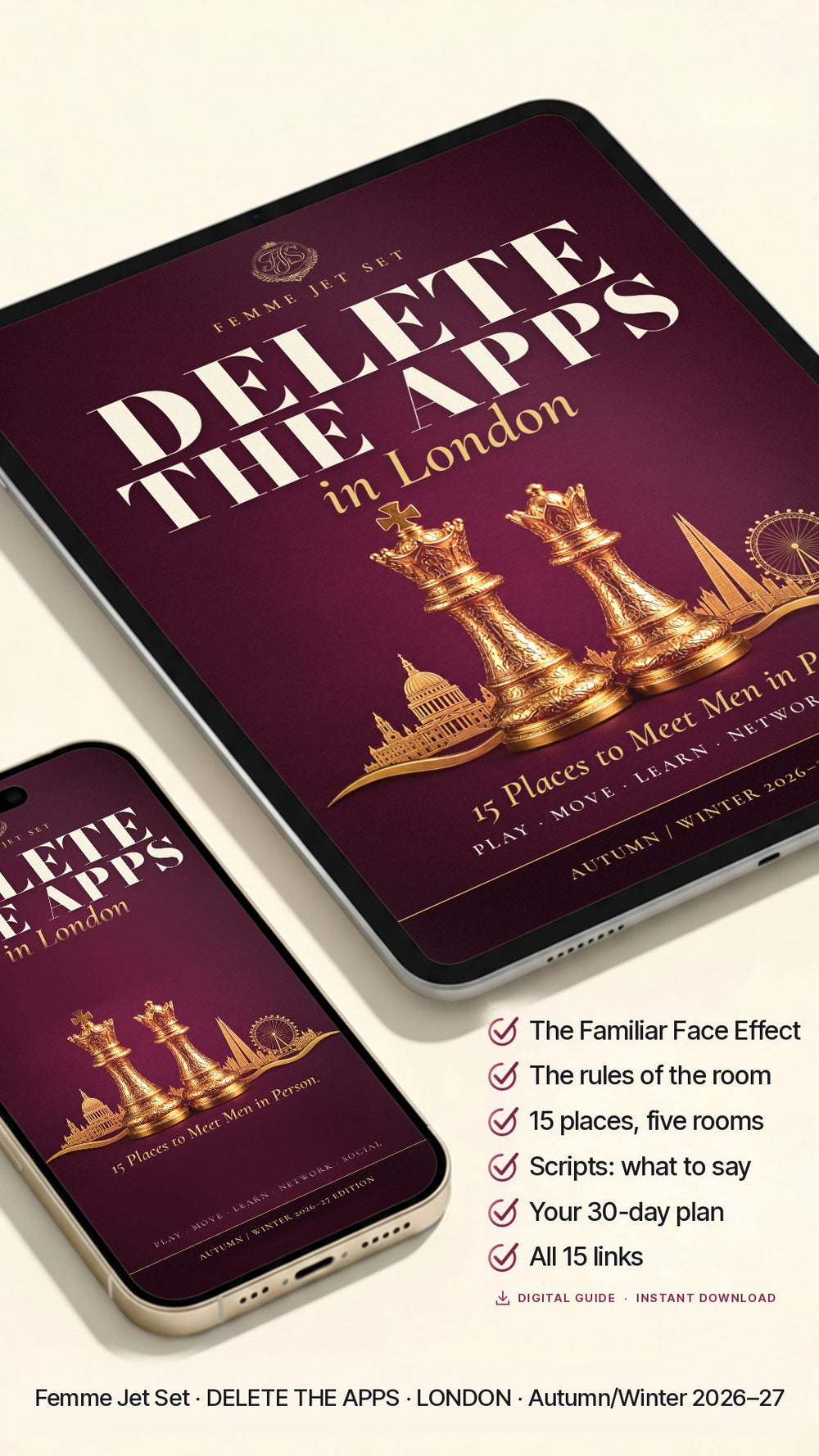 Delete the Apps — 15 Places to Meet Men in Person in London – digital format on iPad and iPhone