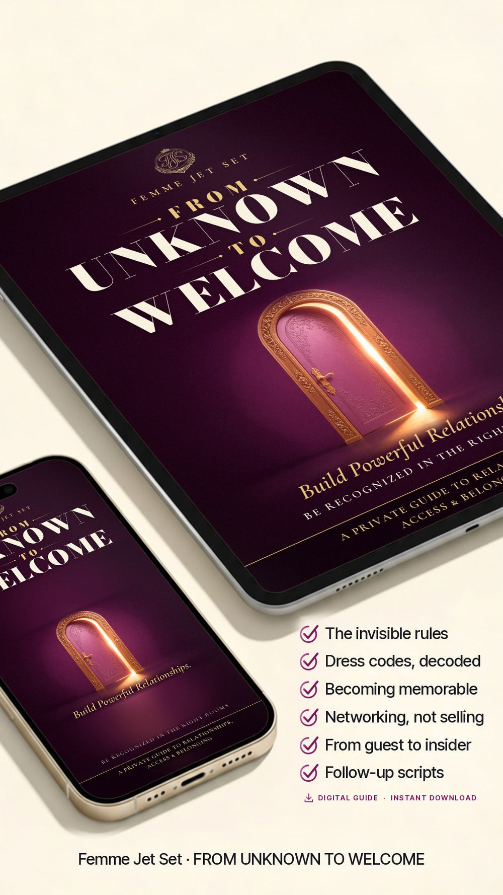 From Unknown to Welcome - How entry really works. – digital format on iPad and iPhone