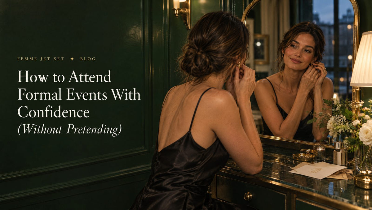 How to Attend Formal Events With Confidence (Without Pretending)