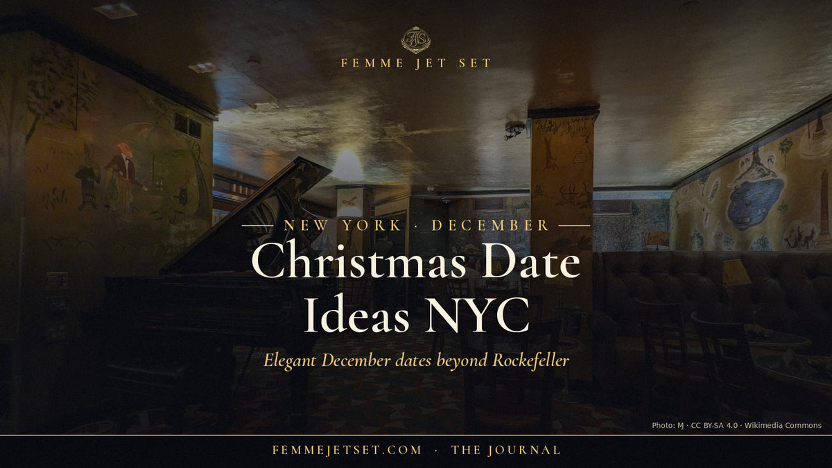 Bemelmans Bar at The Carlyle in New York, cover for Christmas Date Ideas NYC