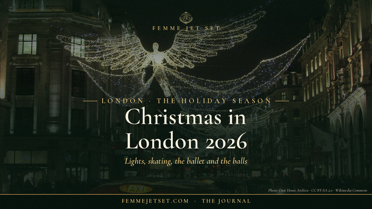The Spirit of Christmas angel lights hanging over Regent Street in London at night, Christmas in London 2026 cover