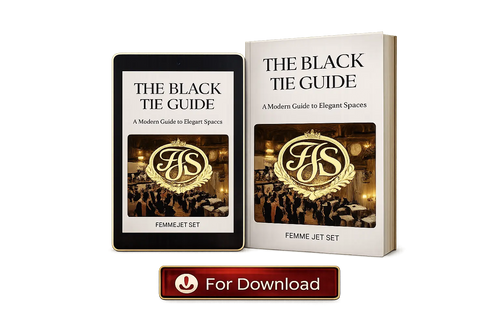 The Black Tie Guide ebook - A modern guide to elegant spaces and how entry to formal events really works by Femme Jet Set