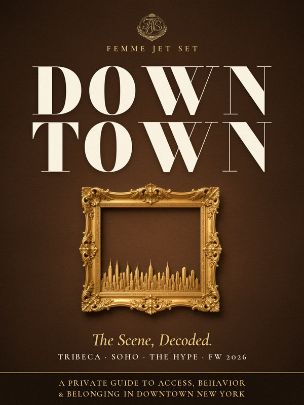 DOWNTOWN: The Scene, Decoded — Tribeca · Soho vs. The Hype (Fall–Winter 2026)