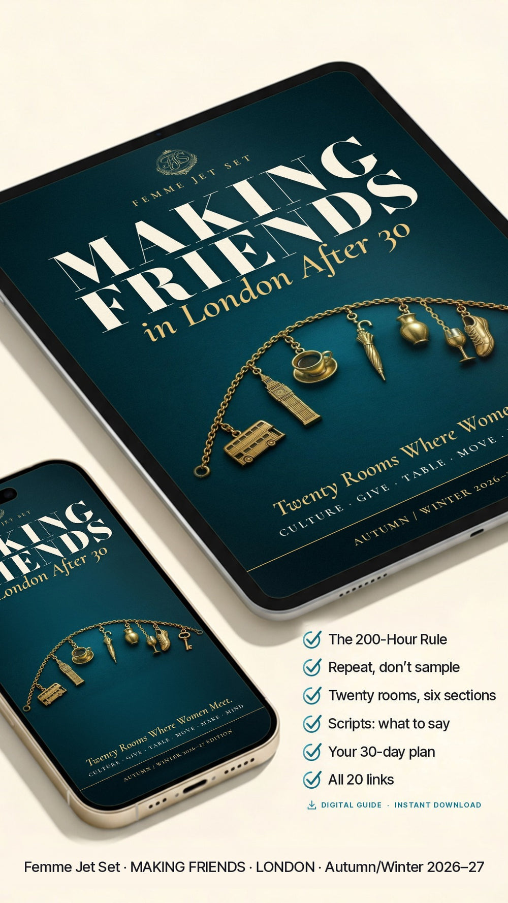 Making Friends in London After 30 — 20 Rooms Where Women Meet – digital format on iPad and iPhone